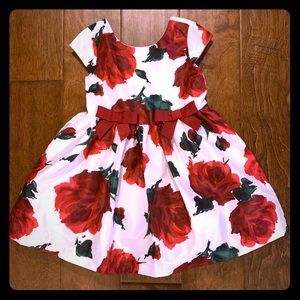 White Dress with Roses